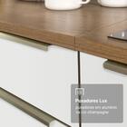 Armário De Cozinha Completa 270cm Rustic/branco Veludo Lux Ma