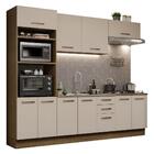 Armário De Cozinha Completa 270cm Rustic/crema Agata Madesa 01