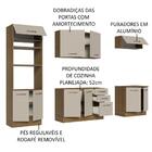 Armário De Cozinha Completa 270cm Rustic/crema Agata Madesa 01