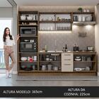 Armário De Cozinha Completa 270cm Rustic/crema Agata Madesa 01