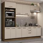 Armário De Cozinha Completa 270cm Rustic/crema Agata Madesa 01