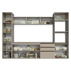 Armário De Cozinha Completa 280cm Suspensa Crema Nice Madesa