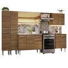 Armário De Cozinha Completa 293cm Com Pia Rustic Emilly Mades