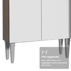 Armário De Cozinha Completa 293cm Rustic/branco Emilly Madesa