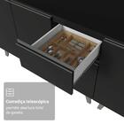 Armário De Cozinha Completa 300 Cm Preto Nice Madesa 02