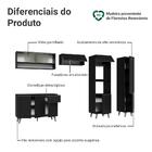 Armário De Cozinha Completa 300 Cm Preto Nice Madesa 08