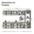 Armário De Cozinha Completa 300 Cm Suspenso Crema Nice Madesa