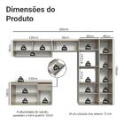 Armário De Cozinha Completa 300 Cm Suspenso Crema Nice Madesa