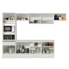 Armário De Cozinha Completa 300cm Branco Diamante Madesa 02