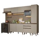 Armário De Cozinha Completa 300cm Crema Nice Madesa 05