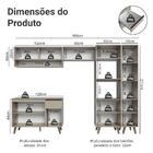 Armário De Cozinha Completa 300cm Crema Nice Madesa 09