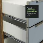 Armário De Cozinha Completa 300cm Rustic/cinza Lux Da Sabrina