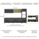 Armário De Cozinha Completa 302cm Veneza Multimóveis V3689