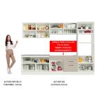 Armário De Cozinha Completa 310 Cm Branco/crema Agata Madesa