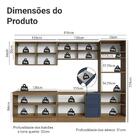 Armário De Cozinha Completa 310 Cm Rustic/azul Vik Madesa 01