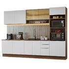 Armário De Cozinha Completa 310cm Rustic/branco Stella Madesa