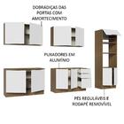 Armário De Cozinha Completa 310cm Rustic/branco Stella Madesa