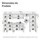 Armário De Cozinha Completa 325cm Branco Emilly Madesa 06