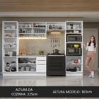Armário De Cozinha Completa 330cm Branco Stella Madesa 03