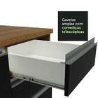 Armário De Cozinha Completa 330cm Rustic/preto Glamy Madesa 03