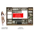 Armário De Cozinha Completa 330cm Rustic/preto Glamy Madesa 03