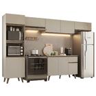Armário De Cozinha Completa 340 Cm Crema Nice Madesa 01