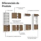 Armário De Cozinha Completa 340cm Branco/rustic Stella Madesa