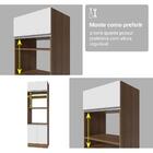 Armário De Cozinha Completa 340cm Rustic/branco Glamy Madesa