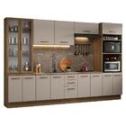 Armário De Cozinha Completa 340cm Rustic/crema Agata Madesa 01
