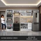 Armário De Cozinha Completa 350cm Branco Stella Madesa 01