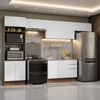 Armário De Cozinha Completa 350cm Rustic/branco Stella Madesa