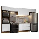 Armário De Cozinha Completa 350cm Rustic/branco Stella Madesa