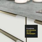 Armário De Cozinha Completa 400cm Branco Veludo Lux Da Thauan