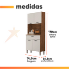 Armário De Cozinha Completa 4 Portas 1 Gaveta Cris Kit's Para