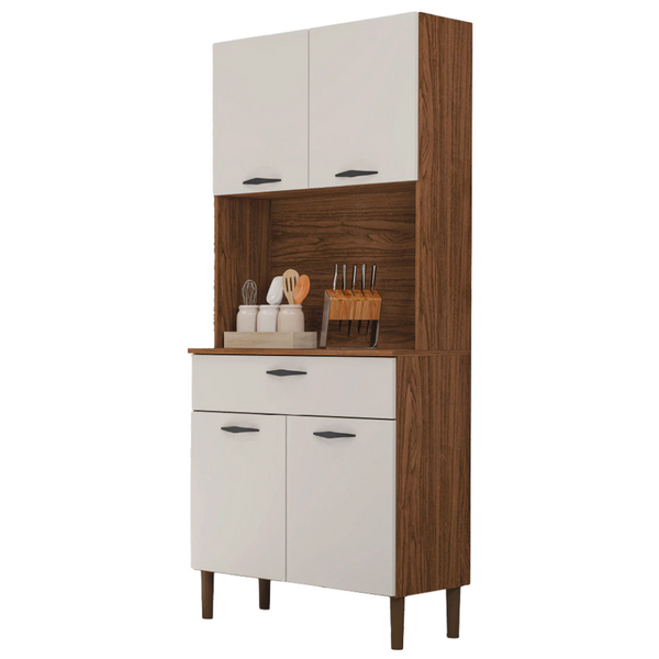 Armário De Cozinha Completa 4 Portas 1 Gaveta Cris Kit's Para