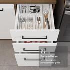 Armário De Cozinha Completa 549cm Rustic/branco Agata Madesa