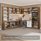 Armário De Cozinha Completa 549cm Rustic/branco Agata Madesa