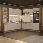 Armário De Cozinha Completa 549cm Rustic/crema Agata Madesa 01