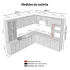 Armário De Cozinha Completa 549cm Rustic/crema Agata Madesa 01