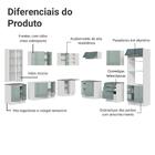 Armário De Cozinha Completa 566cm Branco/cinza Lux Madesa 01