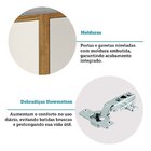 Armário De Cozinha Completa 5 Peças 13 Portas Com Vidro E Tam