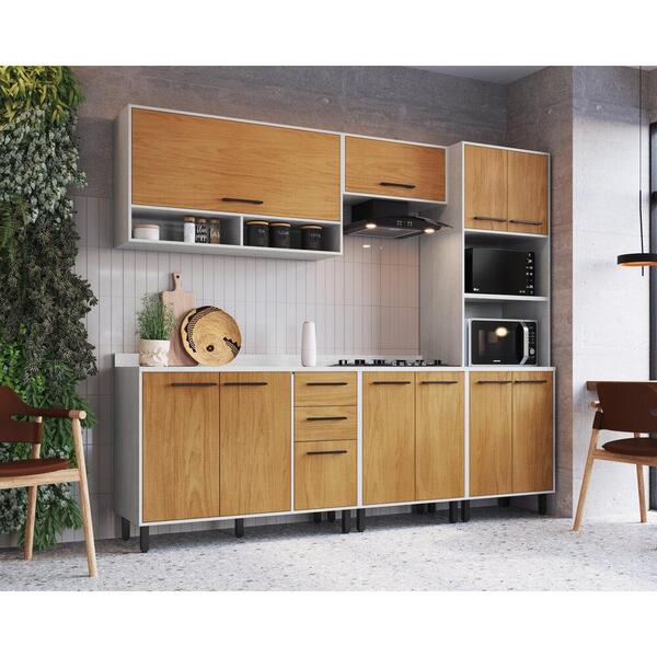 Armário De Cozinha Completa 5 Peças Capri Multimóveis Cr20021