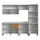 Armário De Cozinha Completa 5 Peças Capri Multimóveis Cr20021