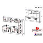 Armário De Cozinha Completa 5 Peças Com Rodapé Mp2175 Made Mu