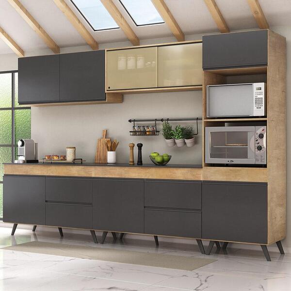 Armário De Cozinha Completa 5 Peças Lisboa Multimóveis Mp2139