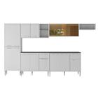 Armário De Cozinha Completa 6 Pçs Com Balcão Gabinete Siena M