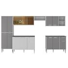 Armário De Cozinha Completa 6 Pçs Com Balcão Gabinete Siena M