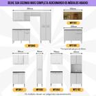 Armário De Cozinha Completa 6 Pçs Com Balcão Gabinete Siena M