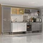 Armário De Cozinha Completa 6 Pçs Com Balcão Gabinete Siena M