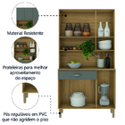 Armário De Cozinha Completa 6 Portas 1 Gaveta Apolo